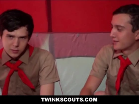Two twink boy scouts fuck in old shed during rain storm - jack andram, dakota lovell