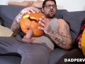Stepson banged by hos beefy step dad with hi fat cock