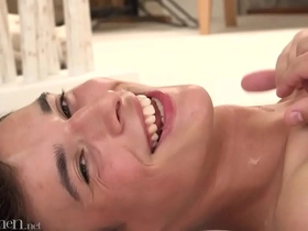 Super sexy twink shooting massive load all over