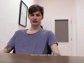 Jakob's future boss gives him one last option to pay the mediation fee but he has to get naked - bigstr