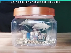 Shrunken city in a jar (fart   feet   cum)