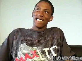 Young black uk teen bobby sprays warm cum after jerking off