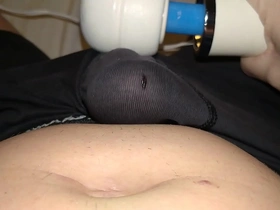 041 hitachi wand vibrating my dick through my boxers vegaslife486