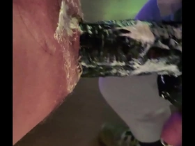 Fuck a pig with huge black strap-on