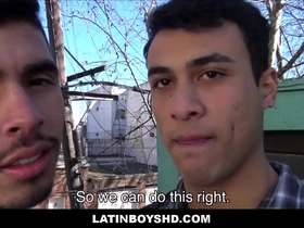 Straight latin boy fucked by straight friend for cash - bruno, nicolas
