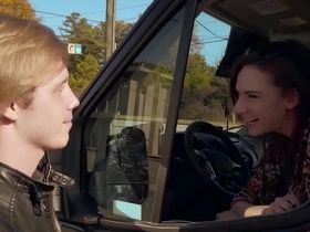 Two horny twinks (daniel hausser, skylar hill) climax together at the back of the van - reality dudes
