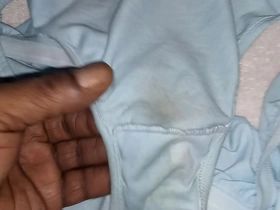 Smelling my wife's panties