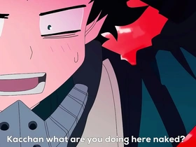 Midoriya gives up his ass to his straight friend bakugo