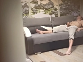 Mars6mars masturbate after animator's work at spy cam