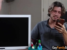 His stepsisters husband fucked him bareback