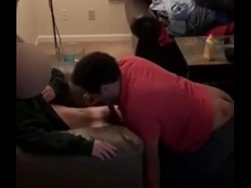 Sucking a lyft driver & swallowing his load big cock